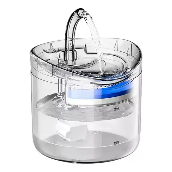 Fonte Água Bebedouro 2l Pets Silencioso Filtragem Tripla Usb Cor Cinza 5v