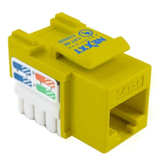 Keystone Jack Coupler Rj45 Cat Cable Modem Red Conector Utp