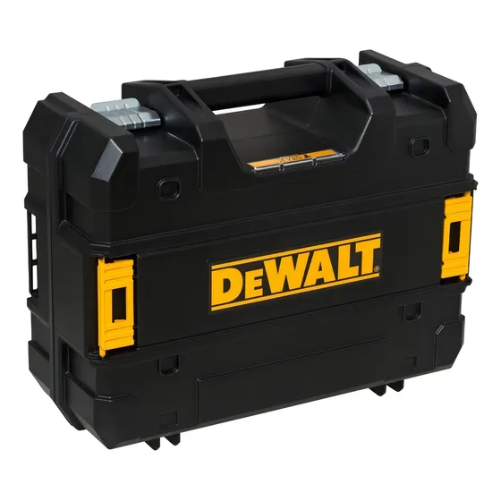 Kit Medidor Dewalt Com Nível a Laser 2 linhas Verde Trena a Laser e Caixa Tstak Dewalt Modelo DE0889CG