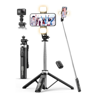 Trípode Para Selfies De 53 Pulgadas Con 2 Luces, Control Rem Trípode Para Selfies De 53 Pulgadas Con 2 Luces, Control Rem