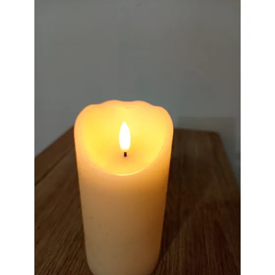  Vela Led Llama Efecto Realista C/blanco #ttl