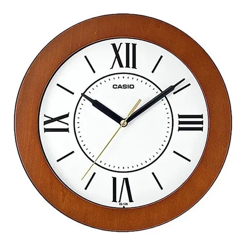 Reloj Pared Casio Iq-126-5b Romanos