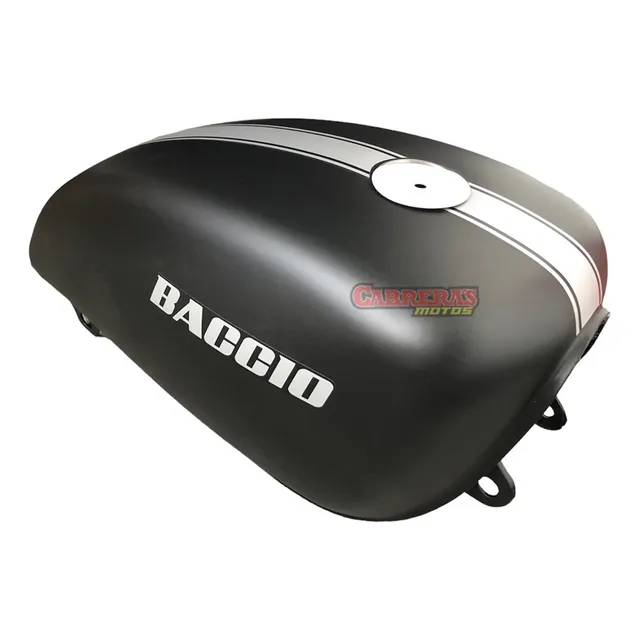 Tanque Nafta Classic Retro Negro Mate Original