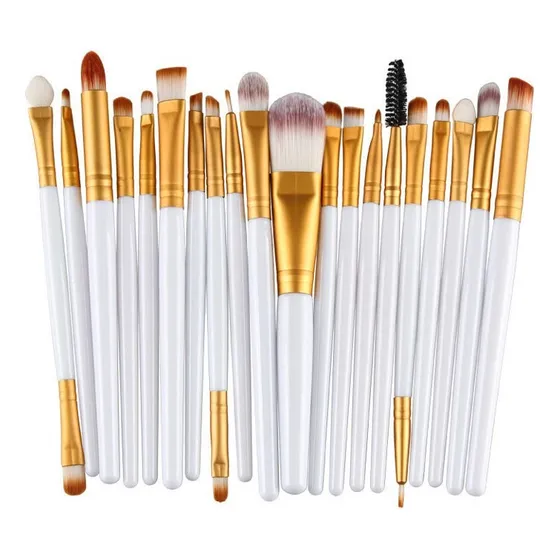 Set De Brochas Maquillaje Profesional De Ojos 20 Brochas Col