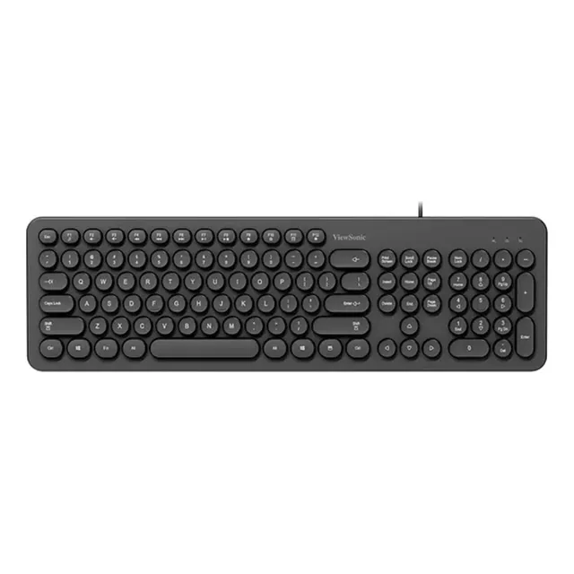 Teclado Con Cable Teclas Redondas Viewsonic Teclado Negro Idioma Español