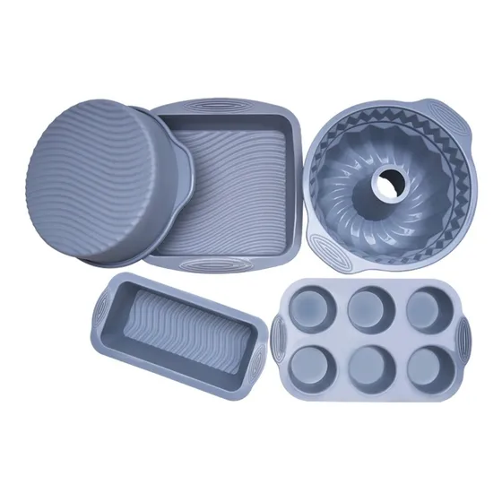 Set X 5 Asaderas De Silicona Para Pasteleria -40º A 230º
