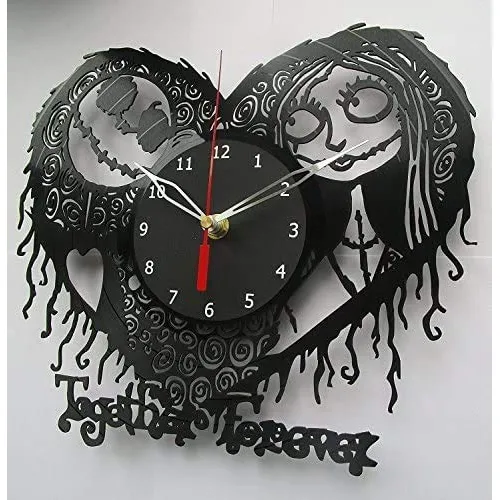 Reloj Pared Vinilo Diseño Pesadilla Ante Navidad