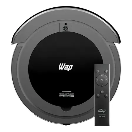 WAP Robô W200 Aspirador Robô 3 em 1 Varre Aspira Passa Pano Bivolt