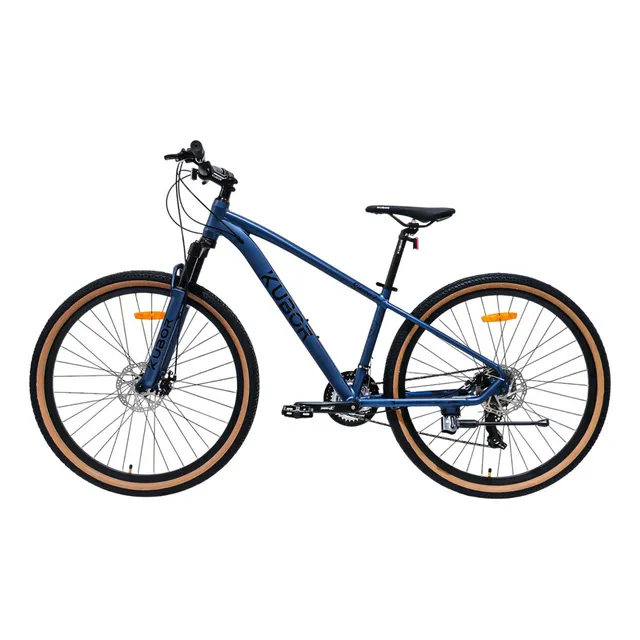 Bicicleta De Montaña Rodada 29 Aluminio Kubor Shimano 24 Vel Color Azul