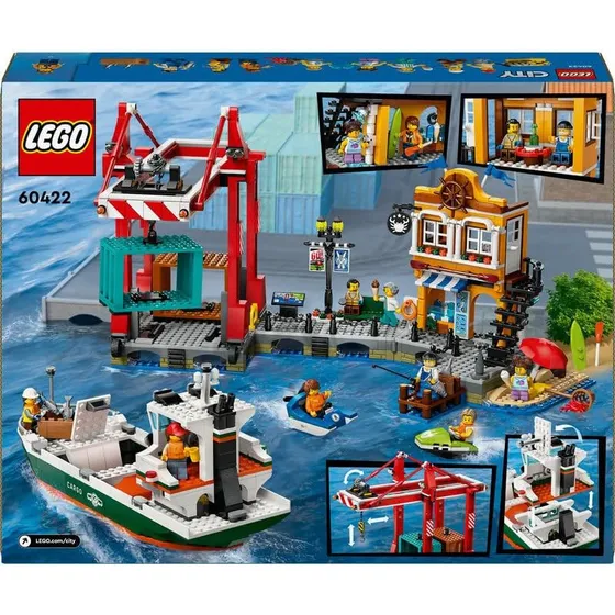 Lego City Puerto Maritimo Con Buque De Mercancias 60422