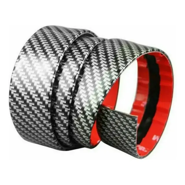 Cinta Protectora,pisadera De Coche Fibra  De Carbono 5cmx10m