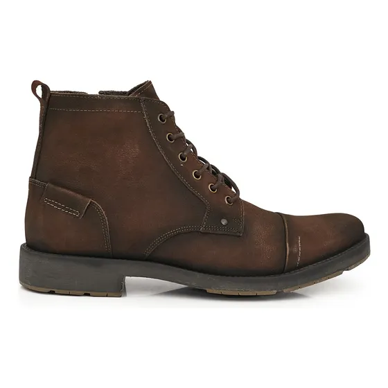 Borcego Hombre Cuero Zapato Bota Elegante Confort Briganti