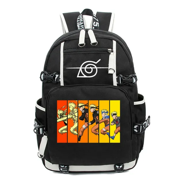 Mochila De Comercio Exterior Transfronterizo De Anime Japoné Color 003 Diseño De La Tela Naruto