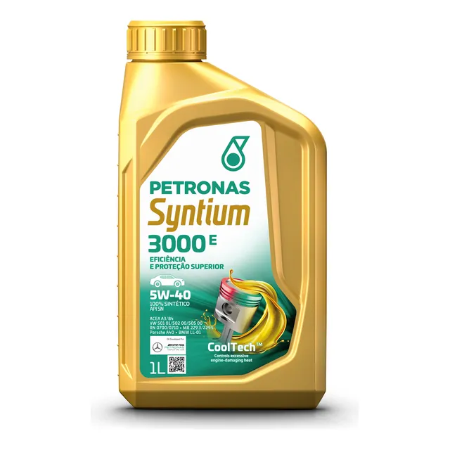 Aceite Motor5w40 Sintetico Petronas Syntium 3000 E Sn 1litro