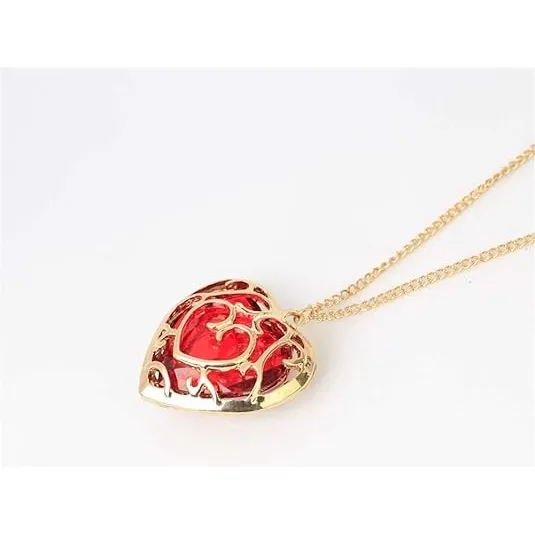 Collar Contenedor De Corazón Rojo The Legend Of Zelda