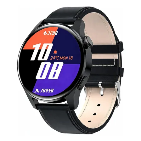 RELOJ INTELIGENTE MULTIFUNCIÓN PARA HOMBRE BLANCO NEGRO AGUA