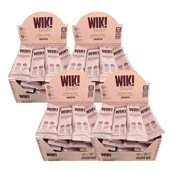 Barritas Wik X 4 Cajas De 20 Unidades ( Quinoa Y Chocolate)