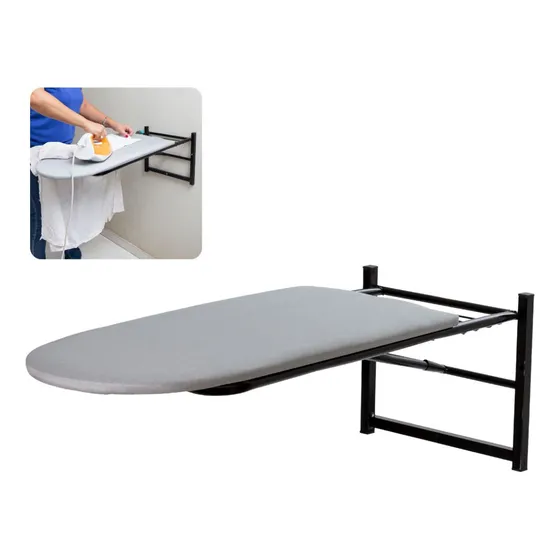 Tábua De Passar Roupa Suspensa Articulada Dobrável Parede