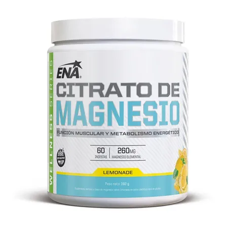 Citrato De Magnesio En Polvo Ena Sport 192g Limonada