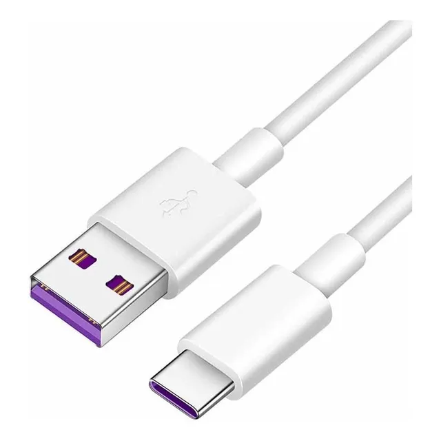 Cable Usb Tipo C 3a Color Blanco