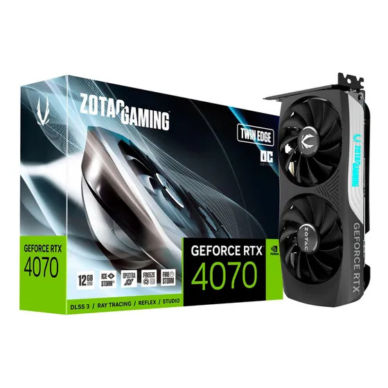 Mercado Livre Placa De Vídeo Zotac Rtx 4070 Twin Edge Oc 12gb 192bits image