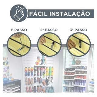 Gancho Expositor P/ Bijuterias Painel Canaletado 10cm 100 Un Cor Aço Zincado Gancho Expositor P/ Bijuterias Painel Canaletado 10cm 100 Un Cor Aço Zincado