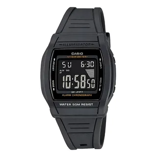 RelĂłgio Casio Masculino Digital Cinza Borracha W-201-1bvdf RelĂłgio Casio Masculino Digital Cinza Borracha W-201-1bvdf