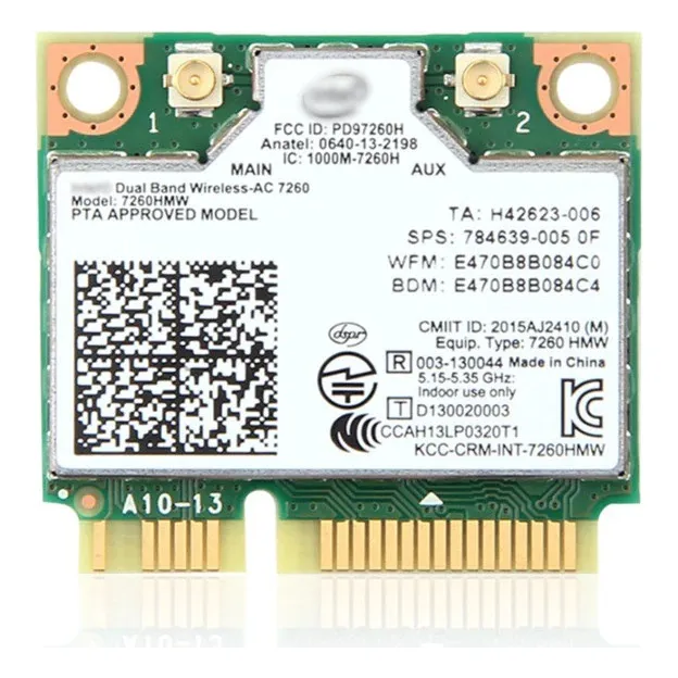Tarjeta Wifi Inalámbrica De Doble Banda, 1200mbps, Wifi