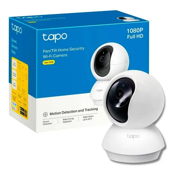 Cámara Wi-fi Tp-link Tapo C201/c200 Fhd 360° V. Nocturna Blanco