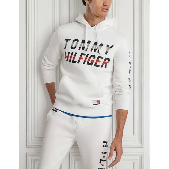 Buzo Hombre Tommy Hilfiger Estampado Capota 100% Original