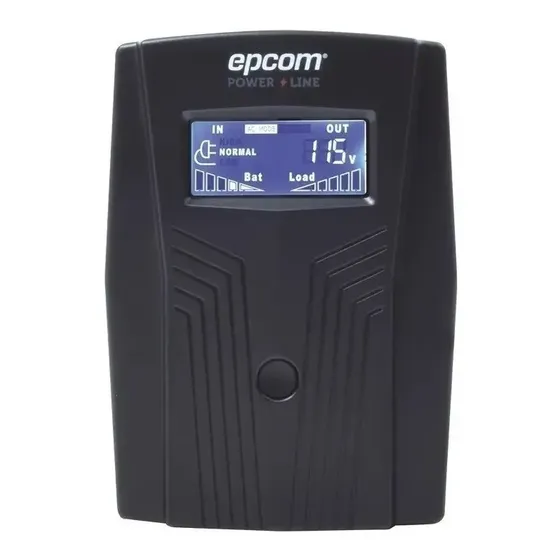 Regulador No Break Epcom 850 Va 6 Tomas Nema 5-15r Color Negro