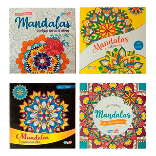 Set De 4 Libros Colorea Mandalas Para El Bienestar Set De 4 Libros Colorea Mandalas Para El Bienestar
