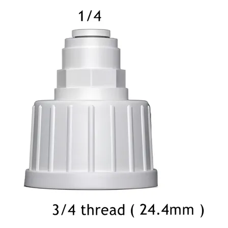 Conector 3/4 Con Ingreso De Manguera 1/4 Para Refrigerador
