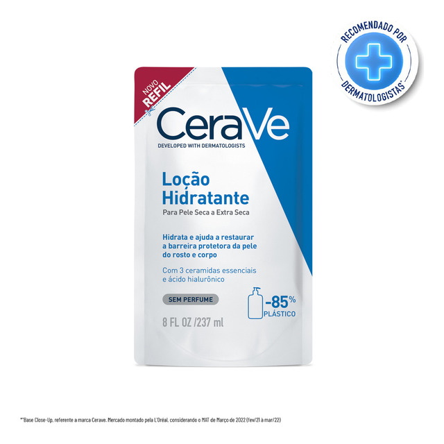 Loção Hidratante Para Pele Seca A Extra Seca Refil 237ml Cerave Loção Hidratante Para Pele Seca A Extra Seca Refil 237ml Cerave