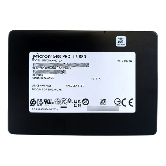 Ssd 1.92tb Micron 5400 Pro Servidor Compatível Dell Hp Lenovo Ibm Supermicro Ñ S4510 S4520 S4610 Dc500 Dc600