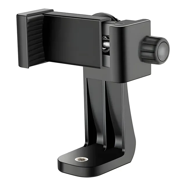 Suporte Clip Rotativo Celular, C Rosca 1/4 P Tripé Cor Preto