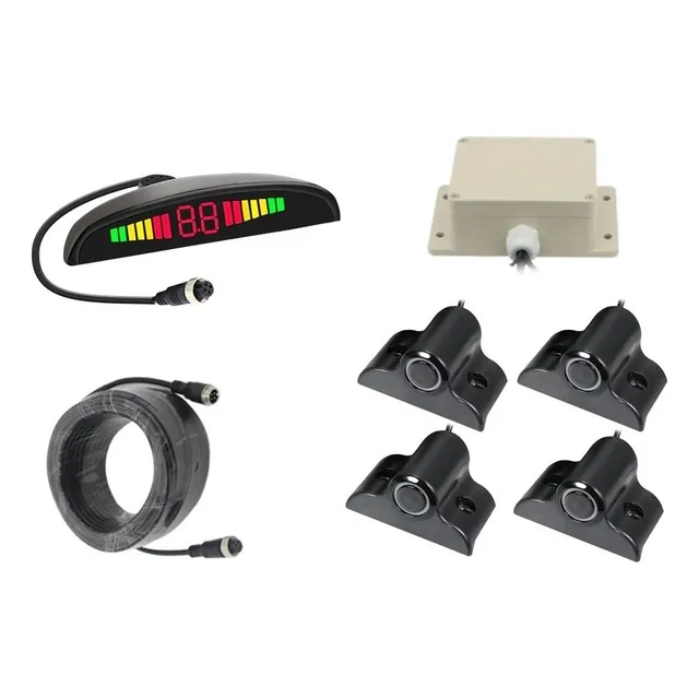 Sensor Proximidad Retroceso Con Sonido Y Pantalla 24v Camión