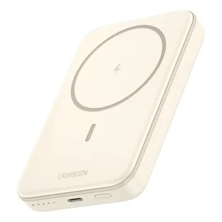 Power Bank Ugreen 10,000mah Magsafe Y Usb-c 20w Blanco Beige
