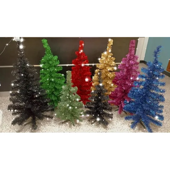 Arbolito Arbol Pino De Navidad De Colores 60cm 