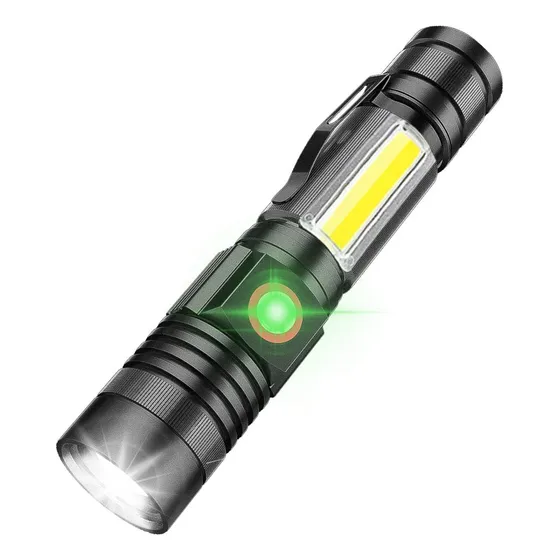 Linterna Led Táctica Itoncs De 2000 Lúmenes Con Luz De Traba