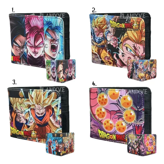 Billeteras De Niños Dragon Ball Super, Naruto Shipudden 