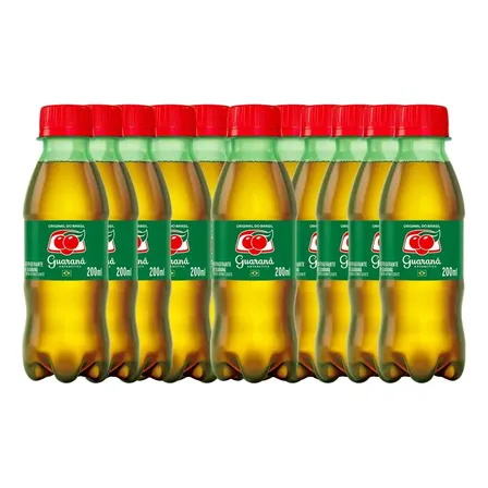 Refrigerante Guaraná Antarctica Pet 200ml Kit Com 12 Unidades
