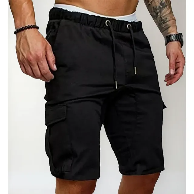 Short Bermuda Moda Bolsas Cargo Casual Gabardina 903 Gyk