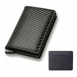 Cartera De Hombre Con Tarjetero De Aluminio Protección Rfid Cartera De Hombre Con Tarjetero De Aluminio Protección Rfid