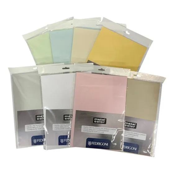 Opalina Cartulina Metal Color A4 Pack X10 Serviciopapelero