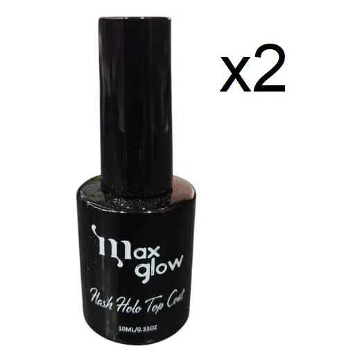 Gel Finish Max Glow Escarchado X2 Unidades