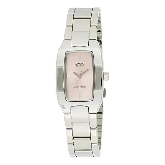 Reloj Casio Ltp-1165a-4c Plateado Y Rosa Para Dama