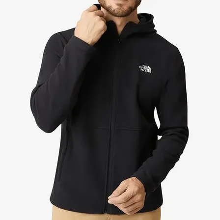 Fleece Masculino Glacier Full Zip Com Capuz The North Face Tnf Black M Lisa