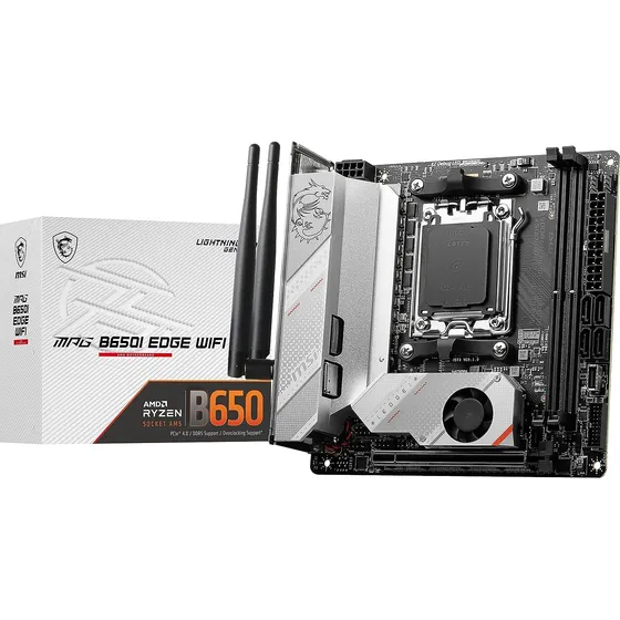 Placa-mãe B650i Edge Wifi, Am5, Mini-itx, Ddr4, Bluetooth