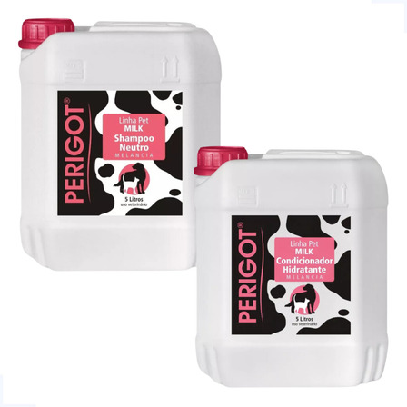 Kit Shampoo Neutro Melancia Condicionador Milk 5l Cães Gatos Kit Shampoo Neutro Melancia Condicionador Milk 5l Cães Gatos